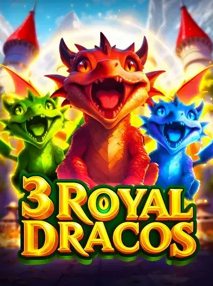 Decorative casino game artwork for Neptune Play: 3 Royal Dracos
